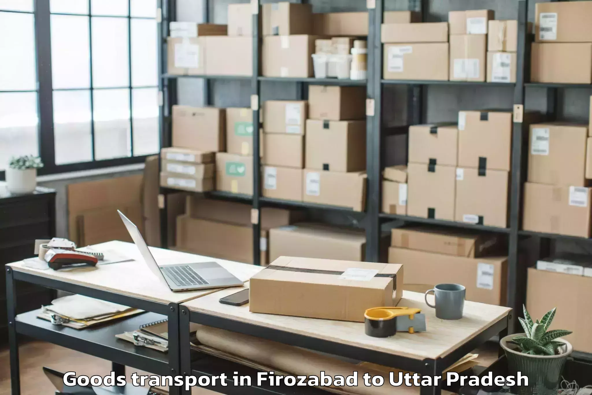 Reliable Firozabad to Ikauna Goods Transport